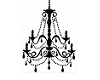 French Chandelier Decal