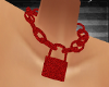 !TC! Red Chain with Lock