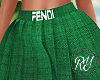 Green 2 Fendi Skirt