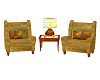 ~B~Gold Coffee Chairs