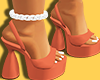 Peach Swirl Heels