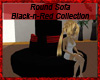 Black-n-Red Round Sofa