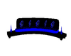 Blue/Blk Long Couch