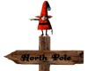 elf on NorthPole sign