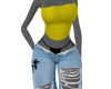 YelloTop Baggy Jeans Set