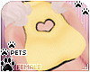 [Pets]Heart top | yellow