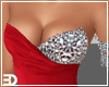 Red Side Train Gown