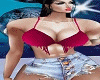 *LH* Con.jeans+top rose