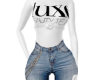 Luxe white tee & jeans
