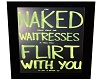 Naked Waitress Sign