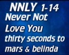 NEVER NOT LOVE U- 30S2M
