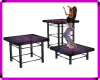 Purple dance podium
