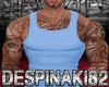 Ds Blue Muscle Top+Tat