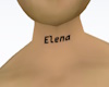 Personal neck tattoo