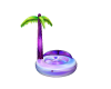 Neon Palm Tree Floaty