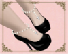 A: Black heels w/pearls