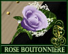 Boutonniere Rose Lavende