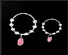 [xo]Pink pearls earrings