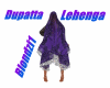 purple duppata