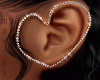 heart pierced ear L