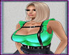 Busty Green Harness top1