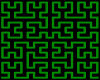 Leather Green Maze pants