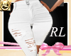 JEANS RIPPED WHITE - RL