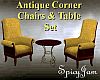 Antq Corner Chair Set Yw