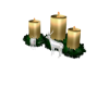 Reindeer/Candle Xmas Dec