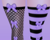 Pastel Goth: Bow Socks