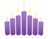 Purple Silky Candles
