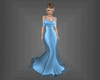 Blue Flowing Gown