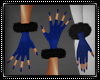 Winter Fur Gloves Blue