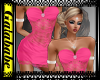 LaceLuv Dress - Hot Pink