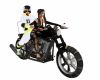 motorcycle with 3 poses