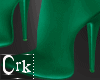 Green Satin Shoes