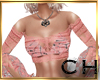 CH  Salmon Lace Top