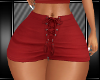 [L] RED LACED SHORTS