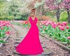 Spring Hot Pink Gown