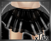 Black Ruffle Miniskirt