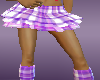 purple panel skirt