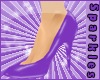 *S Purple PVC Heels