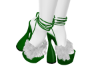 Green Fur Heels