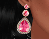 Gold Pink Earring