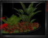 RED BLACK CORNER PLANTER