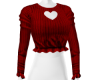 Heart Sweater Red