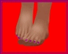 P9) Purple Feet Nails