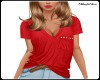 Red V-Neck T-Shirt