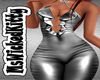 Silver Ruffled BodySuit
