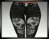 Laced Skull Jeans